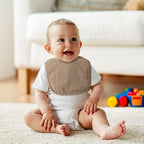 POIKSHARK 6-Pack Muslin Baby Bibs - Image 4