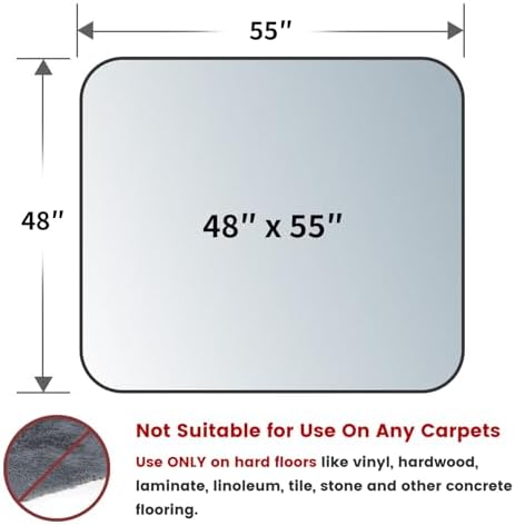 Yecaye Office Chair Mat for Hardwood Floor - Image 2