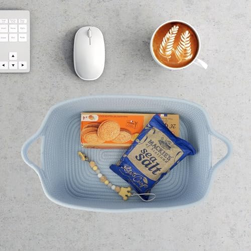 XUANGUO Medium Woven Cotton Rope Storage Basket - Image 5