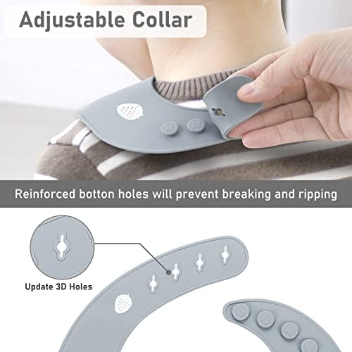 ME.FAN Silicone Baby Bibs for Babies & Toddlers | Adjustable Silicone Bibs Set - Image 6