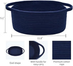 ABenkle Small Basket with Handles, Boho Decorative Rope Woven Dog Cat Toy - Image 2