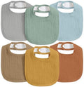 6-Pack Muslin Baby Bibs for Drooling & Teething, Absorbent Bib by CivaruaKids