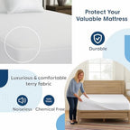 100% Waterproof Full Size Mattress Protector, Premium Fitted Cotton Terry Cover - Image 5