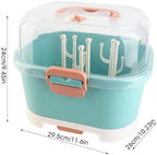 Ejoyous Baby Bottle Drying Rack Organizer, Nursing Bottle Storage Box, Compact - Image 2