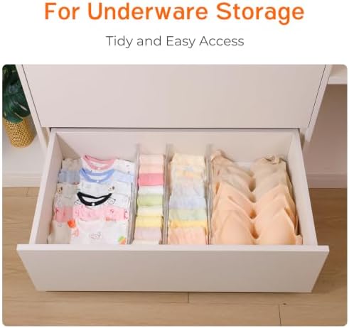 4 Pack 4" High Drawer Dividers for Clothes, 10.2"-16.5" Expandable - Image 5