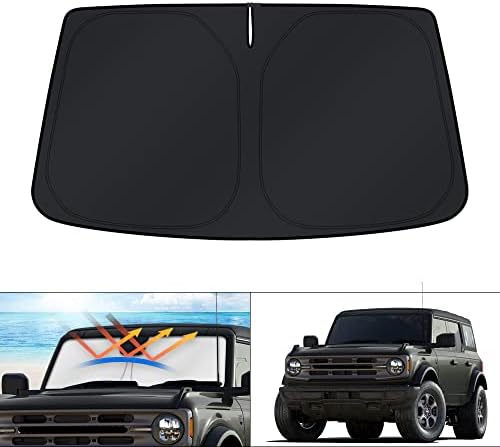 KUST Windshield Sun Shade for Ford Bronco Accessories 2021-2025 2026 Window by KUST