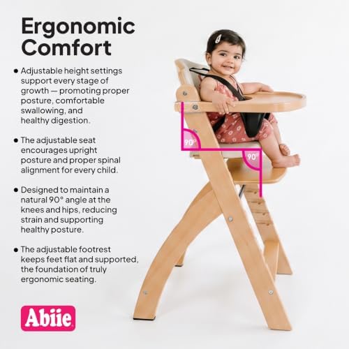 Abiie Beyond Junior Convertible Wooden High Chair - Image 5