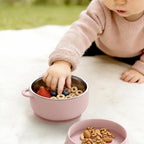 Bakpoco 2-in-1 Stainless Steel Baby Bowls, Leak-Proof Lids & Suction Silicone - Image 7