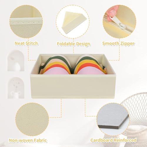 DIMJ Drawer Organizer Clothes, 24 Pack Dresser Organizer, Foldable Closet - Image 2