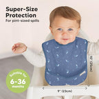 KeaBabies 3-Pack Waterproof Baby Bibs - Image 3