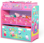 Delta Children - Peppa Pig Design & Store 6 Bin Toy Storage Organizer - - Image 4