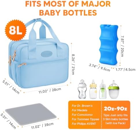 PIIOSER Breastmilk Cooler Travel Bag - Image 4
