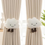 2PACK Snap-Fit Cartoon Cloud Curtain Tiebacks Hook Holdbacks Cute Curtain by Unknown
