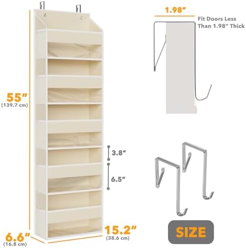 SpaceAid 2 Pack Over The Door Organizer - Image 2