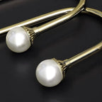 4 Pack Curtain Holdbacks Wall Mounted Curtain Tiebacks Hooks Plastic Pearl U - Image 5
