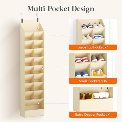 Lifewit 10 Tier Over the Door Shoe Organizer - Image 6
