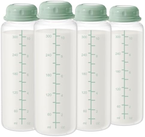 11oz Breastmilk Storage Bottles, Compatible by TOVVILD