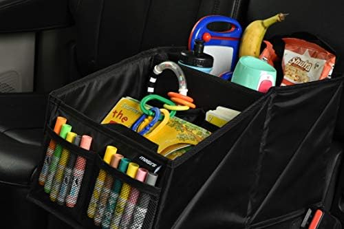 Masirs Back Seat Car Organizer, Neatly Organize Items While Traveling, Folds - Image 6