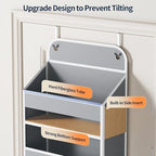 Yecaye Over Door Organizer, 60 lbs Load Capacity, Metal Hanging Storage - Image 4