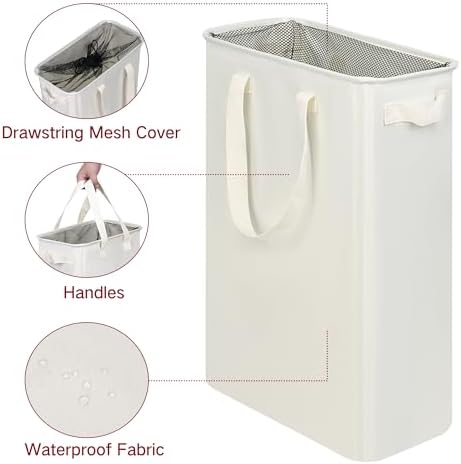 efluky Slim Laundry Basket, Narrow Laundry Hamper - Image 4