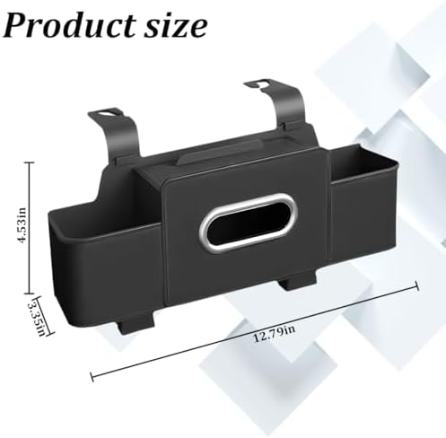 Car Headrest Backseat Organizer, 4 in 1 Multifunctional Vehicle Back Seat - Image 2