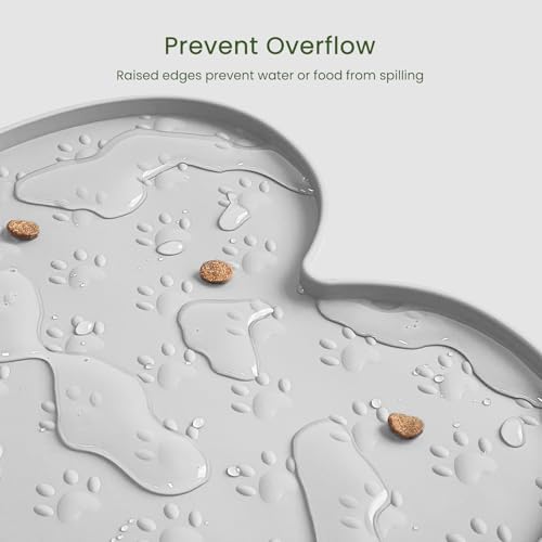 PWTAA Dog Food Mat Anti-Slip Silicone Dog Bowl Mat Thicker Pet Placemat - Image 5