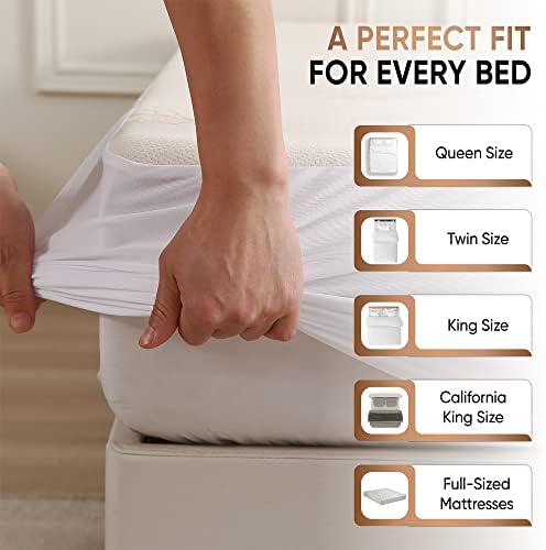 Deluxe Waterproof Organic Mattress Protector King Size - Image 5