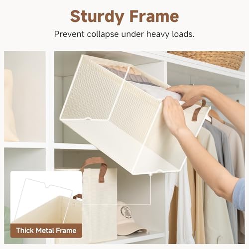 StorageWorks Closet Storage Bins, Storage Baskets - Image 4
