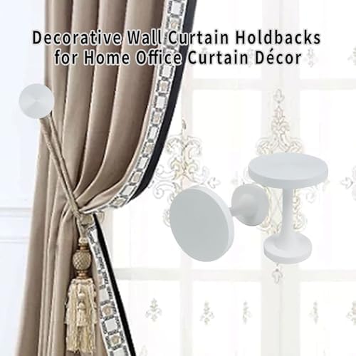 Curtain Tiebacks 2 Pack Curtain Holdbacks Zinc Alloy Curtain Tie Backs Wall - Image 5