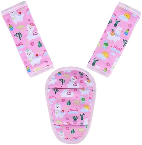 3 Pcs Stroller Straps Pads, Breathable Fabric by AZAMIA