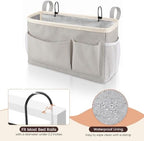 Fab totes Bedside Caddy for Dorm Bed, Bedside Storage Bag Hanging Organizer - Image 4