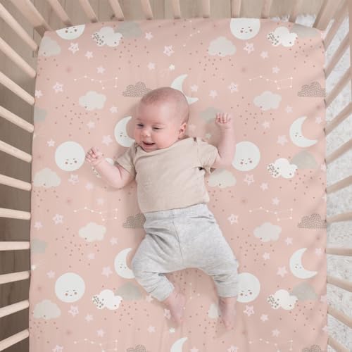 The Peanutshell New Moon 3-Piece Baby Girl Crib Bedding Set - Image 2