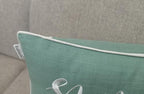 Rudransha Sweet Dreams Embroidered 12x18 Lumbar Pillow Cover, Light Teal - Image 5
