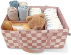 Tiny Twinkle Diaper Caddy Organizer | Foldable Baby Storage Basket by TinyTwinkle