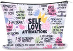 Positive Affirmations Makeup Cosmetic Bag by Sudaporn