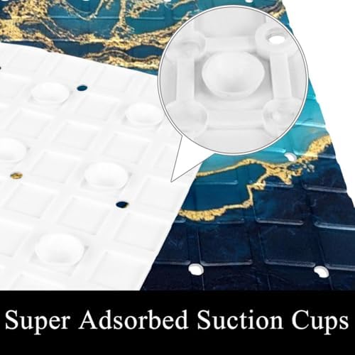 Shower Mat Non Slip, Marble Texture Anti Slip Bath Mat - Image 3