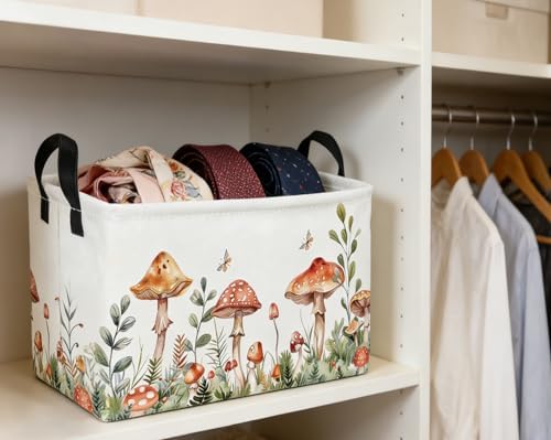 Essme Rectangular Mushroom Basket, Kids Storage Bins Organizer - Image 3