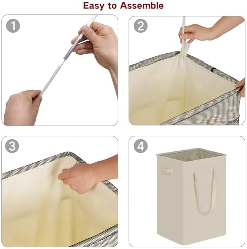 efluky Slim Laundry Basket, Narrow Laundry Hamper - Image 7