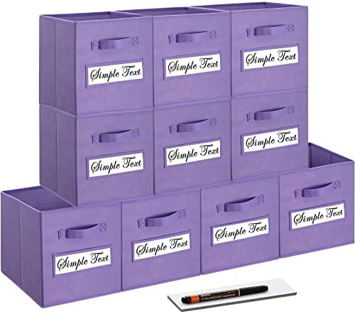 11 Inch Storage Cube, Storage bin, cube storage Foldable Fabric Cube Storage by Artsdi