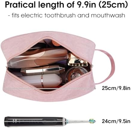 Narwey Travel Toiletry Bag for Women, Dopp Kit Men, Medicine Bag - Image 2