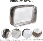 4PCS Diaper Bag Organizer Zipper Pouch Clear Travel Makeup Toiletry Storage - Image 3