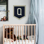 Lacama Toddler Boys Room Decor Name Pennant Flag Q Banner - Image 2