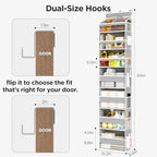 Mefirt Over The Door Organizer, 7 Tier Door Hanging Organizers - Image 3