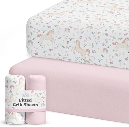 Sorrel + Fern Baby Crib Sheets Neutral, Fitted 2-Pack by SorrelFern