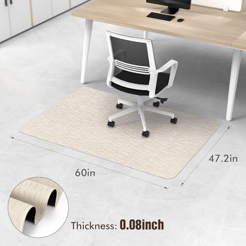 Blvornl Office Chair Mat for Hardwood Floor, Computer Chair Mat, 47.2"x 60" - Image 2