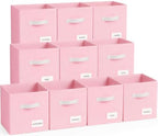 Storage Cubes 10 Pack, 11 Inch Fabric Storage Bins Organizer by Unknown