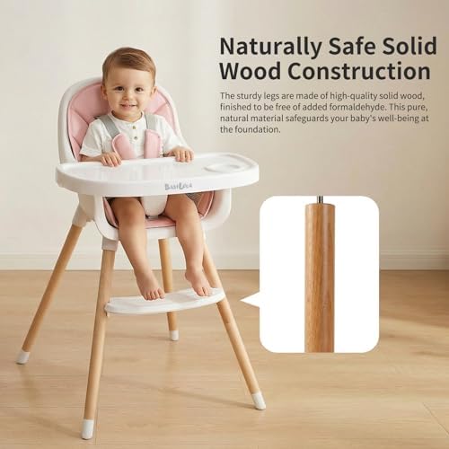 Babilous Wooden Baby High Chair - Image 2