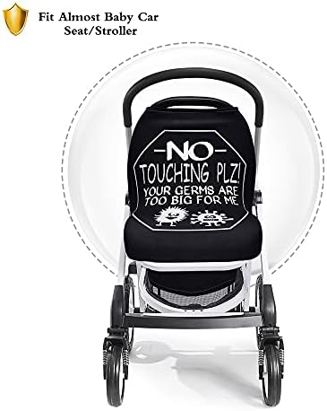 Metplus Baby Car Seat Cover, No Touch Sign Carseat Canopy & Nursing Covers - Image 4
