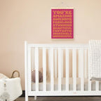 TLESKE Orange and Pink Retro Inspirational Poster Hanger Frame, Hot Pink Trendy - Image 3