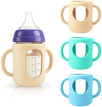 3-Pack Silicone Sleeves for New Lansinoh & Pigeon Glass Baby Bottle 5 oz by Unknown